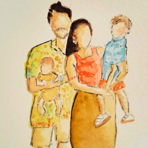 "Rocío y familia"