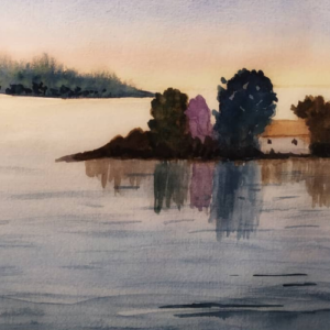 Tarde en el lago