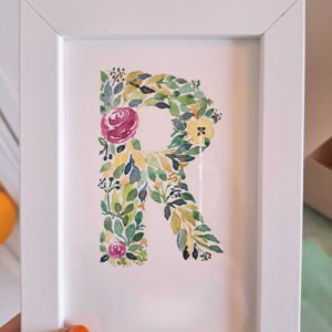Iniciales florales mini