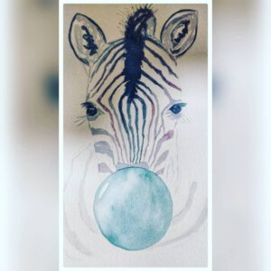 "Acuarela para decorar habitación de bebé con diseño único"